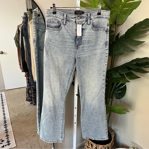 👖 Banana Republic Light Wash Cropped Bootcut Jeans Sz 28/6 | NWT Modern Denim - Picture 1 of 6